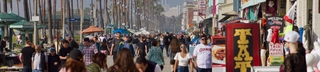 Busy Street in Venice Beach 